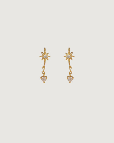 GOLD STAR & HEART DROP STUD EARRINGS - STUDIO JO STORE